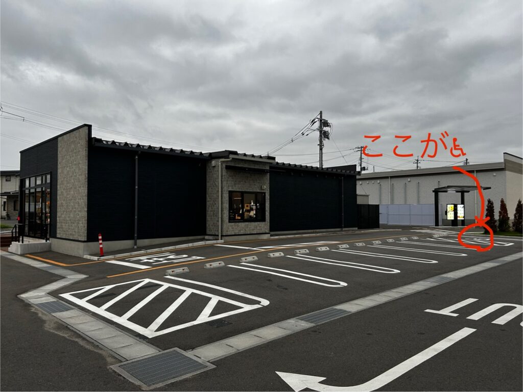 車椅子マークがなくても有効に使えそうなスペース