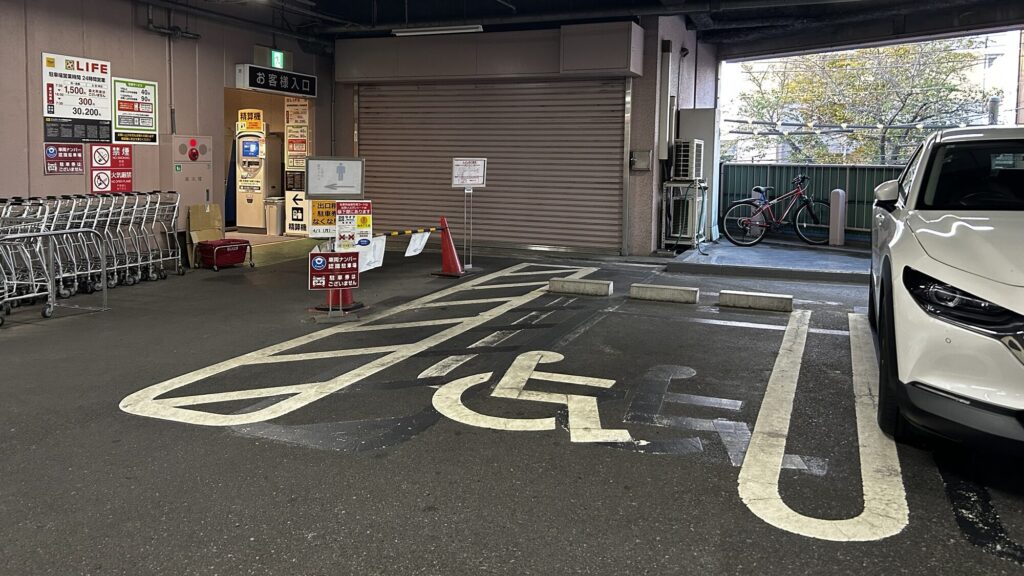 優先駐車スペースの様子